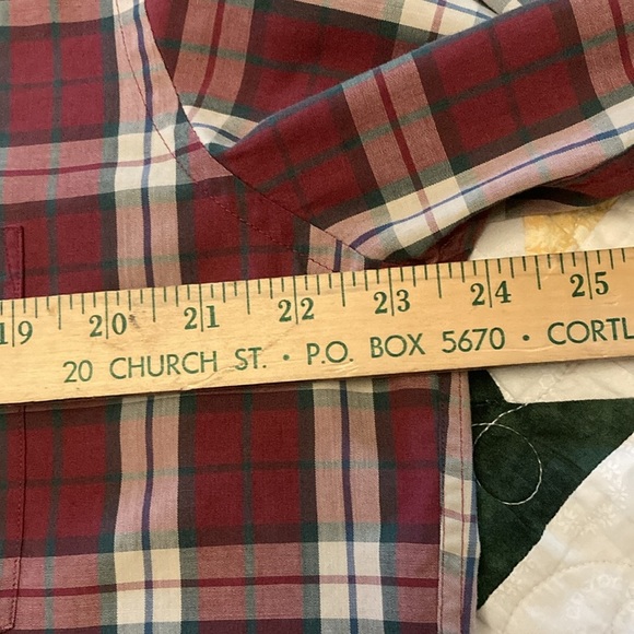 Eddie Bauer men’s large plaid casual button down shirt long sleeve classic - Picture 7 of 10